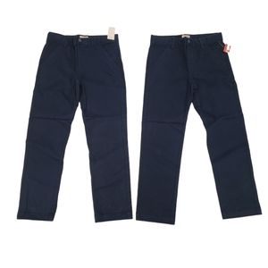 NWT Cat & Jack Boys School Uniform Pants Size 10 Husky - Two Pack Blue